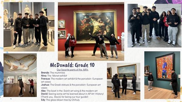 Slide with photos in information about Acceleration Academy at CHS - February 2024